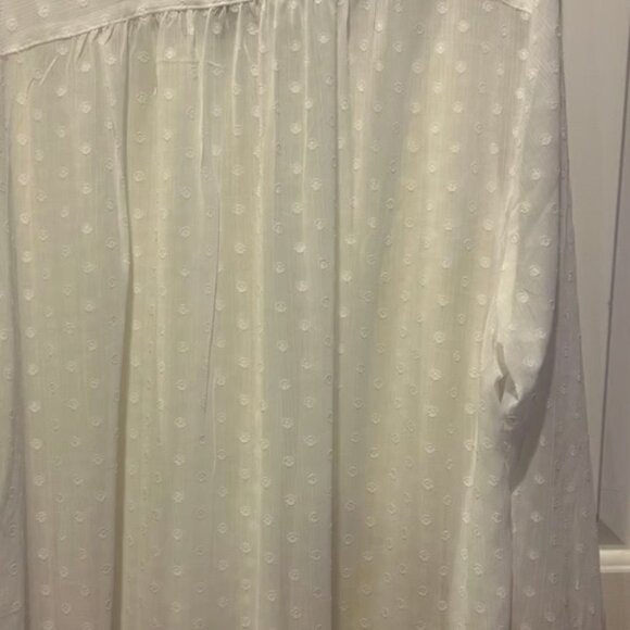 NWT white chiffon‎ blouse - Picture 6 of 7